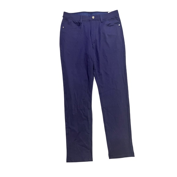 Collars & Co Pants CEO Tech Pull On Navy Mens Size 32 32 NEW